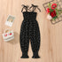 Baby Summer Clothes Sleeveless Strap Pants Solid Overalls Cotton Outfits Jumpsuits/ Romper for Girls