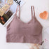 NEW Solid Color Women Sports Bra Sexy Brathable Sports Top Yoga Bra Push Up Top Female Gym Fitness Sports Underwear Female Seamless bra