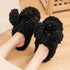 Couples Winter Pack Heel Cotton Shoes Women's  Mens Slipper Winter Shoes New Fashion Casual Fur Plush Slides Winter Slippers For Women House Slippers Fluffy Soft Comfy Fuzzy Slippers Faux Fur Plush Anti-Skid Slippers