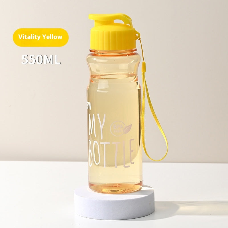 550ML Girl  Water Bottle Large Capacity Straw Cup Motivational Sports Water Bottles Time Marker Leak-proof  Fitness Drinking Large Capacity Water Bottle with Straw Time Scale Reminder Leakproof Gradient Space Cup for Outdoor Sports Fitness For Sports