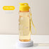 550ML Girl  Water Bottle Large Capacity Straw Cup Motivational Sports Water Bottles Time Marker Leak-proof  Fitness Drinking Large Capacity Water Bottle with Straw Time Scale Reminder Leakproof Gradient Space Cup for Outdoor Sports Fitness For Sports