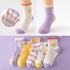 5 Pairs Comfortable Dot Kids  5 Pair Socks Summer Thin Soft Breathable Cotton Fashion Baby Socks Toddler Girls