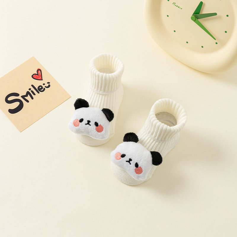 New Fluffy Cotton High Quality Baby Socks Cartoon Fruit Print Rubber Anti Slip Infant Socks For Children Boys And Girls Great Gift