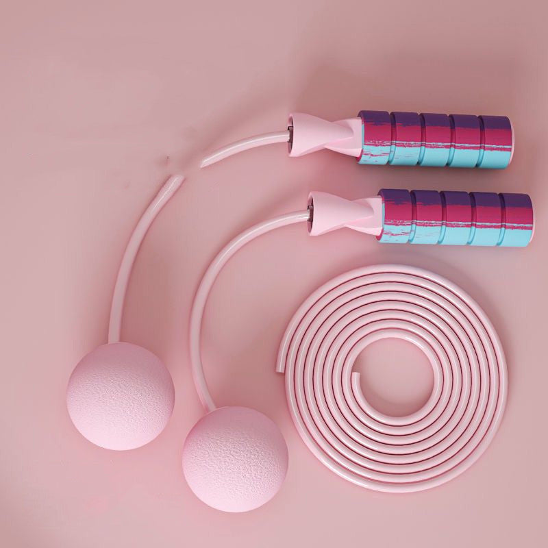 Cordless Skipping Weight Bearing Ball Sports Fitness Fitness  Jump Ropes With Counter Sports Fitness Adjustable Fast Speed Counting Jump Skip Rope Wire Calories Counting Cordless Rope Skipping For Adult Boys Girls (