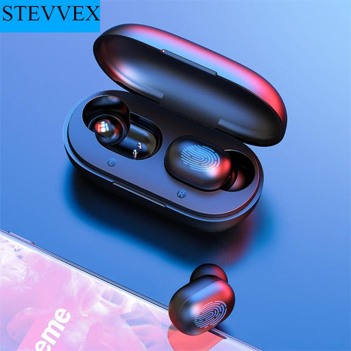 Fingerprint Touch Bluetooth Earphones, HD Stereo Wireless Headphones,Noise Cancelling Gaming Headset In New Trend Luxury Style
