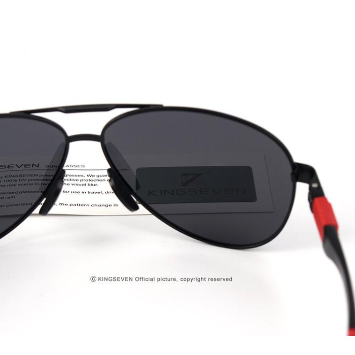 Men 100% Polarized Aluminum Alloy Frame Sunglasses  In Elegant Retro Classic Men's Driving Pilot  Style