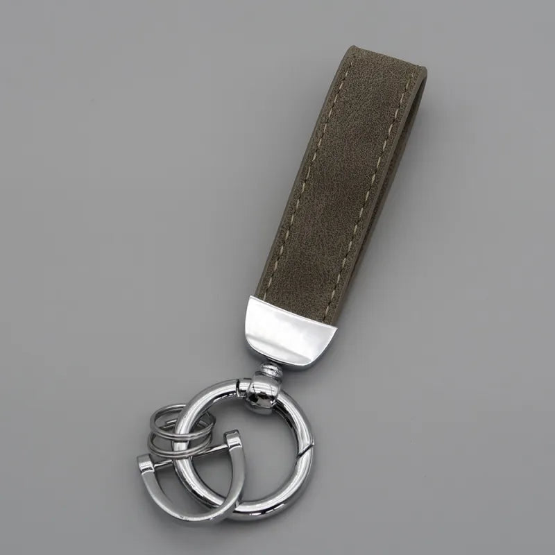 Car Keychain Universal Household Leather High-End Key Hanging Accessories Ring Key Chain Genuine Leather Car Keychain Universal Key Fob Keychain Leather Key Chain Holder for Men 360 Degree Rotatable With Anti-Lost D Suitable For Household Keys Car Keys