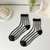 Women Socks New Fashion Long Transparent Cute Heart Thin Socks Female Summer Casual Sweet Funny Socks Stylish Ankle Socks For Women
