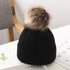 Trend New Winter Children Boy Girl Crochet Artificial Pompom Hat Knitted Toddler Kids Caps With Pompon Baby Beanie For Girls and Boys