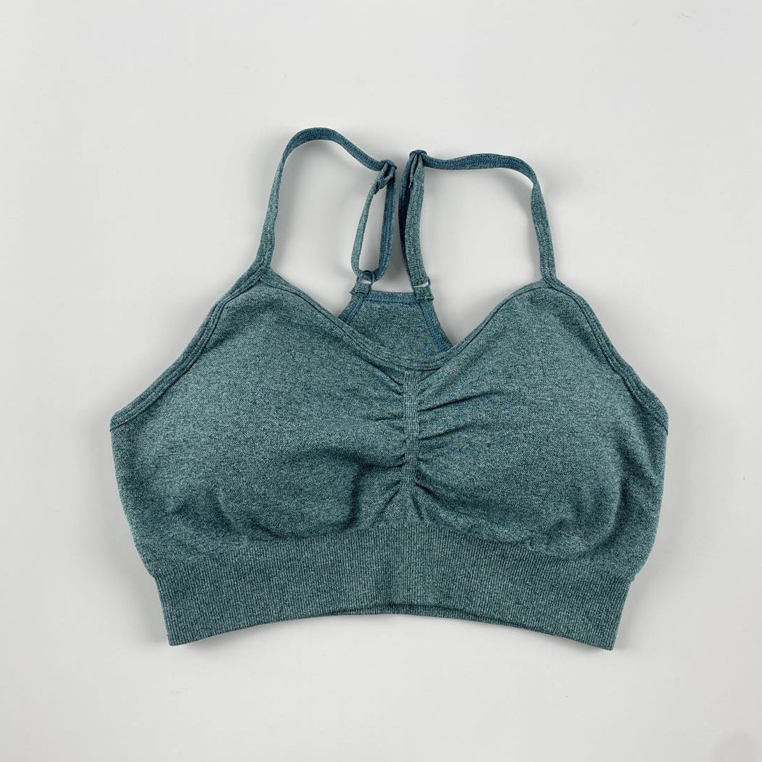 New Beautiful Back Seamless Sports TOP Vest Push Up Sports Tops Fitness For Women And Girls Sport Female Sport Gym Top Padded Gym Brassiere Sports