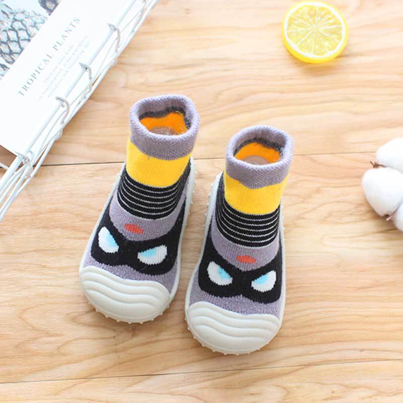 Unisex Cartoon Baby Children's Floor Socks Baby Rubber Soft Sole Socks Breathable Cotton Warm Shoes