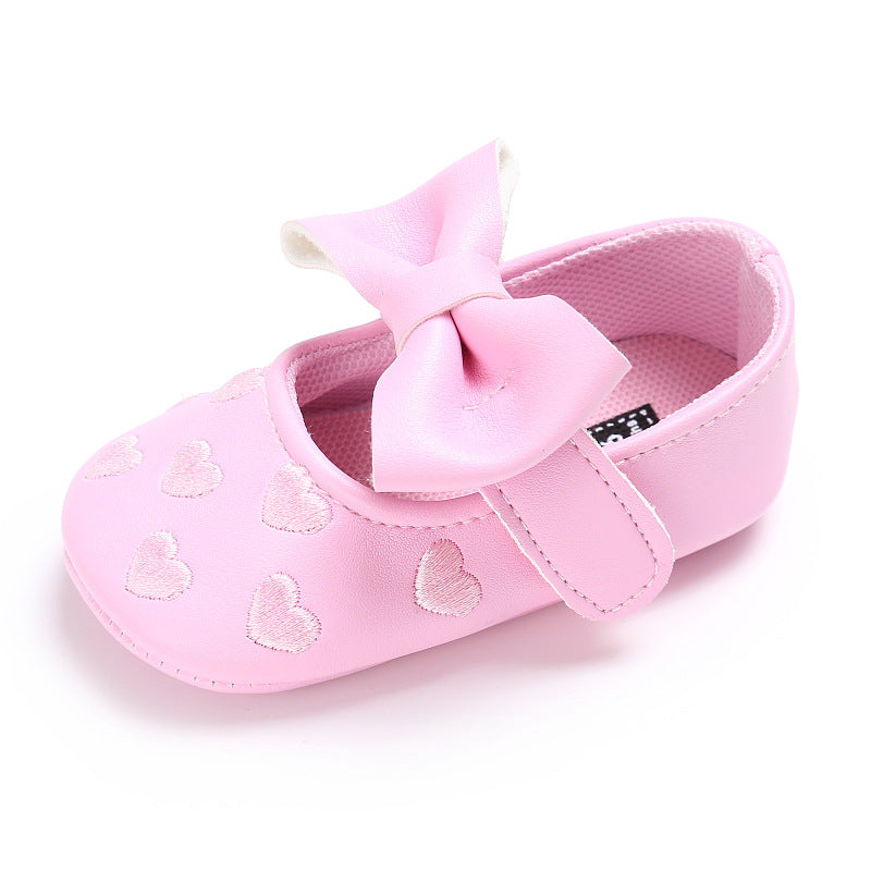 Baby Shoes Cute Bowknot Newborn Shoes Soft Bottom Anti Slip Toddler Girls Princess Shoes