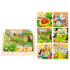 Nine Blocks Six-sided 3D Wooden Cube Puzzle Toys Wood Hexahedron 3D Building Block Puzzle For Children Aged 3 4 5 6  For Children Kids Educational Toys Funny Games