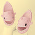 New Men and Women Summer Slippers Lovely Shark Shape Slides Outdoor Women Shoes Flip Flops Lightweight Open Toe Beach Pool Slides Sandals Shark Shower Slipper