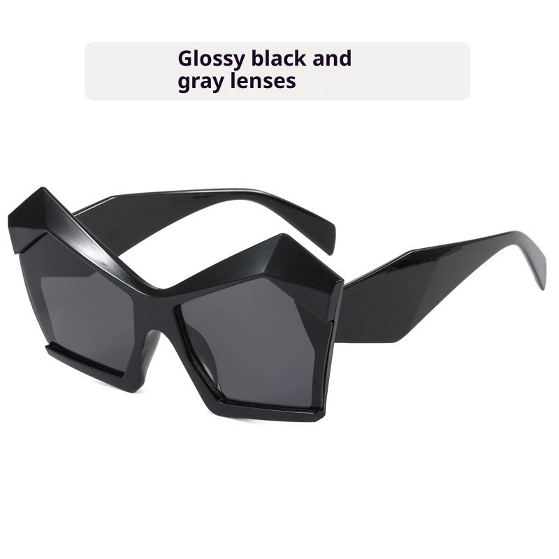Oversized Square Cateye Polarized Sunglasses Big Trendy Style Fashionable Personality Big Frame Sunglasses New Fashionable & Popular Street Style Sunglasses For Women
