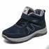 Mens Boots Winter Plush Warm Snow Boots Unisex Mens Womens Winter Work Casual Shoes High Top Rubber Ankle Boots Warm Snow Boot Winter Hiking Boots Lining Outdoor Anti Slip Snow Shoes