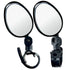 1PC Bicycle Rearview Wide Angle Handlebar Mirrors Flexible Rotate Cycling Rear View Bike Mirror Adjustable 360 Degree Rotatable Rearview Bicycle Mirrors Shockproof Wide Angle Safety Mirror For Most Mountain Road Bike