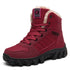 Winter Unisex Waterproof Warm Boots Fur Snow Soft Comfortable Boots Outdoor Winter Work Casual Mens Ankle Boots Winter Snow Boots Warm Fur Non Slip Ankle Hiking Climping Booties