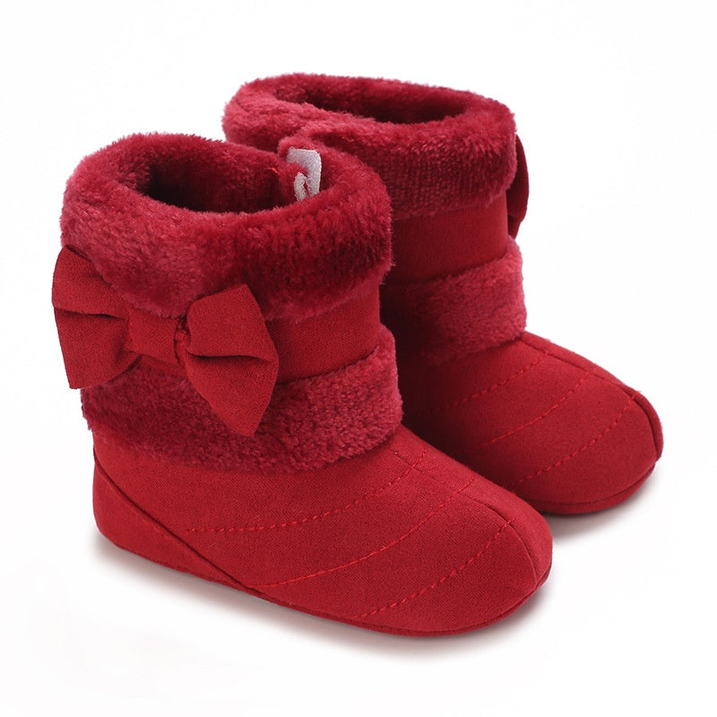 Baby Boots Winter First Walkers Tassel Baby Girls Shoes Snow Super Warm Pre walkers Soft Sole Boots for Girls Babies