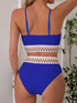 Bikini Scoop Neck High Waist 2 Piece Swimsuit for Women – Chic Solid Color Bikini Set with Contrast Band Detail – Stretchy Comfortable Flattering Swimwear for Beach Pool and Summer Vacation