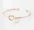 Personalize Knot Initial Bracelets Bangles A-Z 26 Letters Initial Charm Bracelet Love Bangles for Women Luxury Jewelry For Women