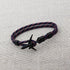 Modern Fashion Airplane Anchor Bracelets Men Charm Rope Chain Paracord Bracelet Women Male Air Force Style Wrap Metal Sport Hook Gift