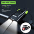 Bicycle Front Light USB Rechargeable Smart Headlight With Horn LED Bike Lamp Headlight Waterproof Bicycle Light With Horn Speaker Touch Switch USB Power Display 4000mAh