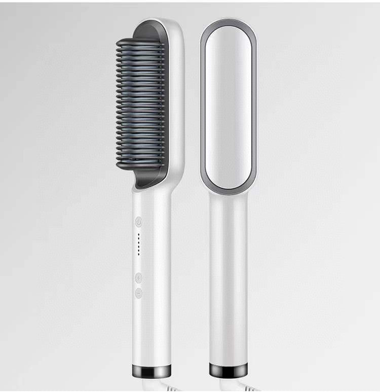 3 IN 1 Multifunctional Hair Straightener Comb Hair Black Red Straightening Brush Portable Comb Fast Heating Men Beard Straightener For Traveling Perfect Gift For Adults