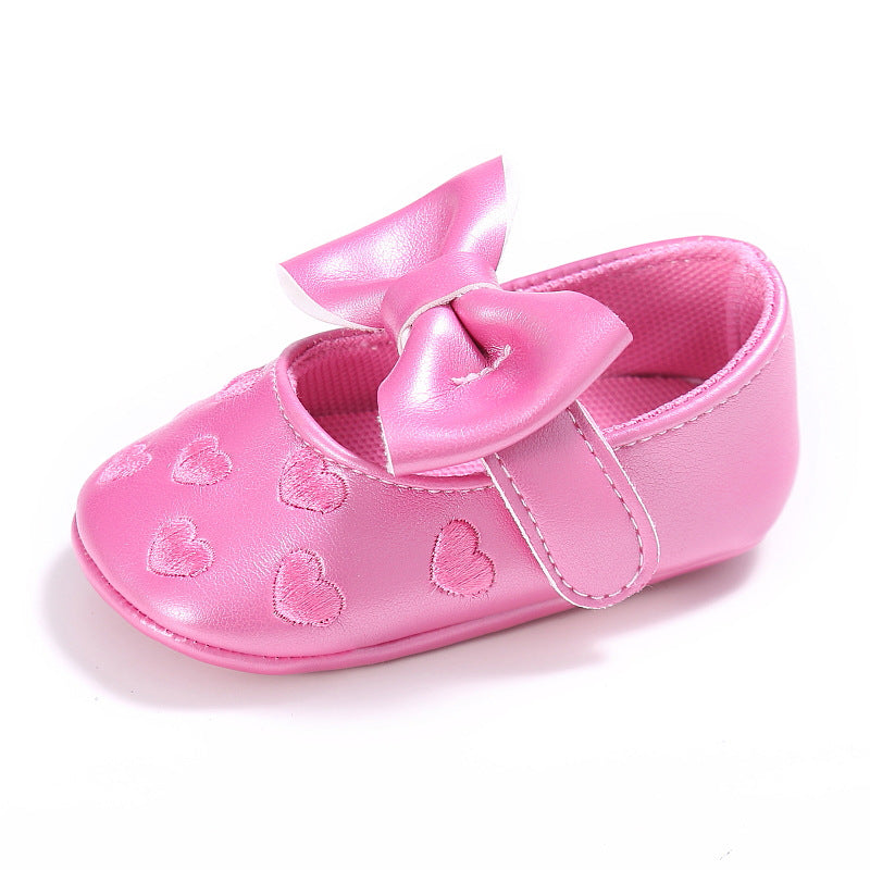 Baby Shoes Cute Bowknot Newborn Shoes Soft Bottom Anti Slip Toddler Girls Princess Shoes