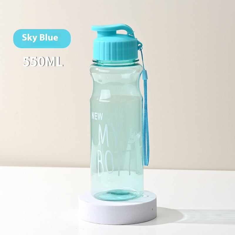 550ML Girl  Water Bottle Large Capacity Straw Cup Motivational Sports Water Bottles Time Marker Leak-proof  Fitness Drinking Large Capacity Water Bottle with Straw Time Scale Reminder Leakproof Gradient Space Cup for Outdoor Sports Fitness For Sports