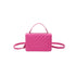 Dazzling Bags For Women Chain Crossbody Bags In Pu Leather Female Fashionable Shoulder Bag Ladies Handbags  Simple Messenger Bag Casual Indentation Western Style Portable Women