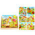 Nine Blocks Six-sided 3D Wooden Cube Puzzle Toys Wood Hexahedron 3D Building Block Puzzle For Children Aged 3 4 5 6  For Children Kids Educational Toys Funny Games
