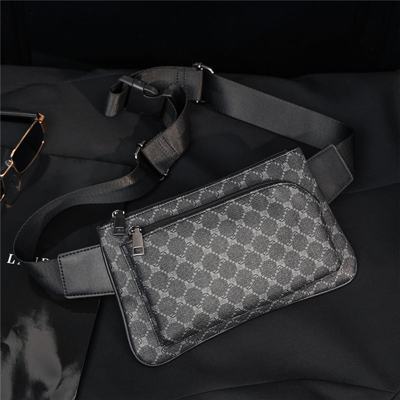 Unisex Fashion Men's Versatile Waist Crossbody Chest Crossbody Phone Bag For Men Luxury Black Fanny Pack Women Belt Bag Waist Purse Cross Body Bag Bum Fashionable Waist Bag For Traveling