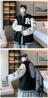 New Elegance Spring Autumn Coat Baseball Bomber Jacket Loose Letter R Men Women Couples Tops Plus Size Jackets Streetwear