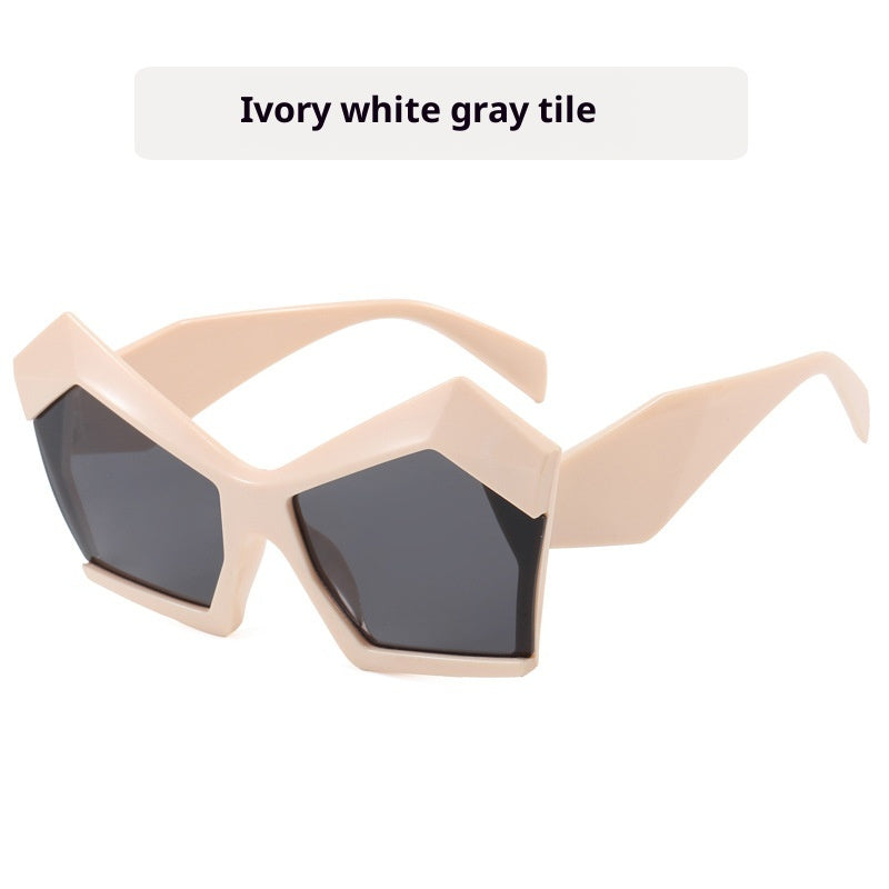 Oversized Square Cateye Polarized Sunglasses Big Trendy Style Fashionable Personality Big Frame Sunglasses New Fashionable & Popular Street Style Sunglasses For Women
