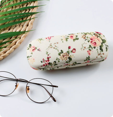 Portable Floral Sunglasses Hard Eye Glasses Case Eyewear Protector Pouch Bag Sunglasses Case Hard Shell For Men Women Kids  Floral Spectacle Case Box Portable Eyeglass Cases