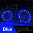 20 LED Bike Cycling Rim Lights Wheel Spoke Light String Strip Lamps Waterproof Bicycle Light Decoration Accessories Waterproof LED Bike Spoke Lights For Adult Bike Beautiful Night Bike Decoration