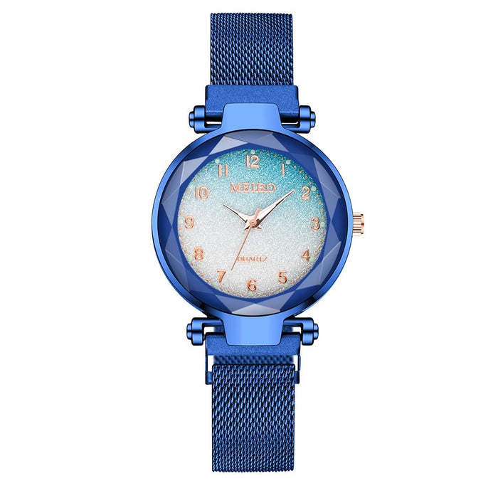 Hot Sale Women Magnet Buckle Gradient Color Watches Luxury Ladies Fashion Female Wristwatches For Gift Clock For Women and Girls