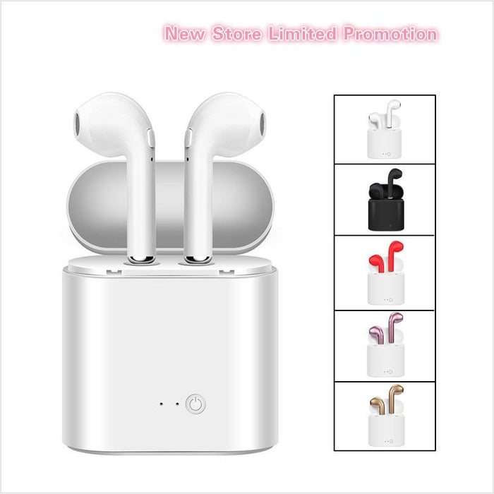 STEVVEX Mini Bluetooth Wireless Earphones Earbuds With Charging Box Sports Headsets Audiophones For  Smart Mobile Phone