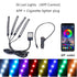 Lights LED Car Strip Lights with Two-Line Waterproof Design RGB LED Strip Light With USB Wireless Remote Music Control Multiple Modes For Auto Car