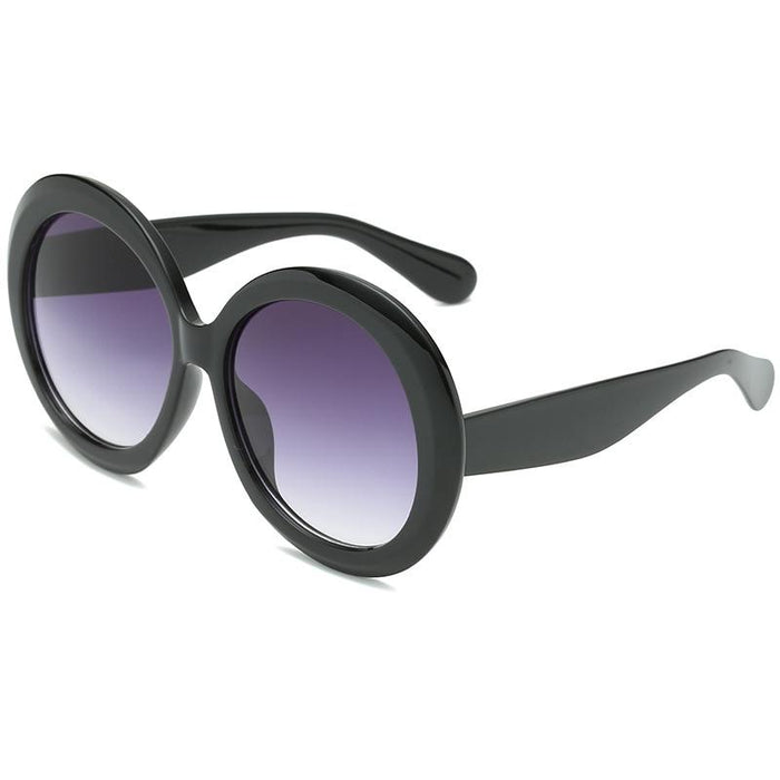 Luxury Round Oversized Big Frame Oval Vintage Elegant Woman Sunglasses  Oculos De Sol Gafas