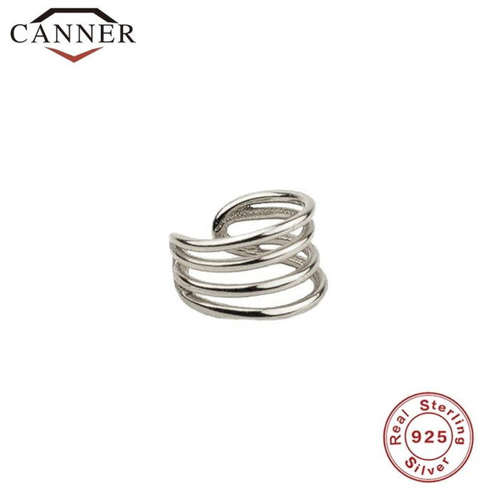 Perfect Modern 925 Sterling Silver Clip on Earrings Luxury for Women Geometric Elegant Gold Silver Clip Earrings