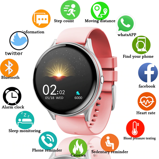 Smart watch  With Heart Rate Blood Pressure Monitoring Fitness Tracker Smart Watch For IOS and Android phones
