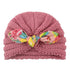 New  Handmade Cotton Girl Hat Autumn Winter Baby Boy Girl Hat Colorful Bow Elastic Cute Baby Turban In Elegant Design