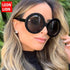 Luxury Round Oversized Big Frame Oval Vintage Elegant Woman Sunglasses  Oculos De Sol Gafas