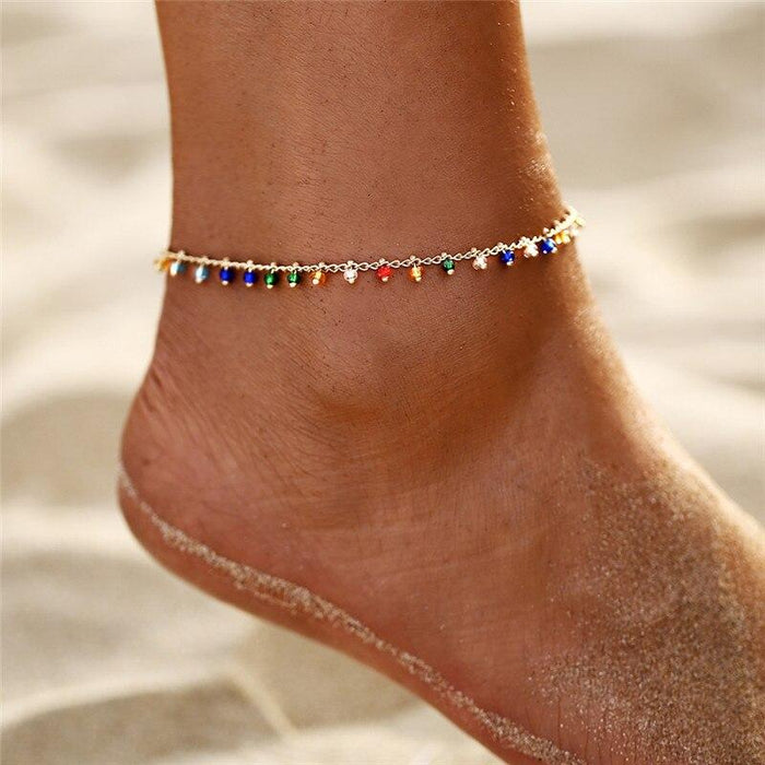 Moon Multilayer Heart Infinite Map Anklets For Women Moon Star Ankle Bracelet For Leg Jewelry style