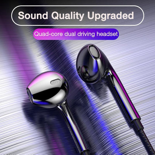 STEVVEX  Mobile Wired Headphones With 3.5 Sport Earbuds with Bass Phone Earphone Wire Stereo Headset Mic Music Earphones