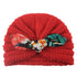 New  Handmade Cotton Girl Hat Autumn Winter Baby Boy Girl Hat Colorful Bow Elastic Cute Baby Turban In Elegant Design