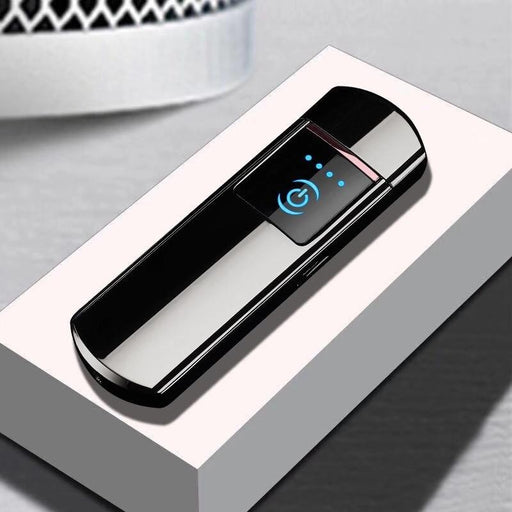 Luxury Modern New Personality USB Cigarette Lighter Fingerprint Induction Electronic Lighter Rechargeable