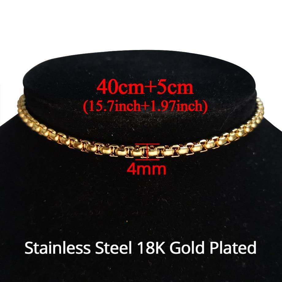 Elegant High Quality Clavicle Blade Modern Statement Luxury For Women Gold Silver Color Stainless Steel Snake Choker Necklace Chain